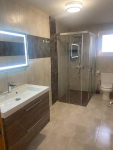 Koupelna v ubytování Casa Luci