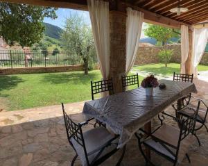 En generel udsigt til bjerge eller udsigt til bjerge taget fra villaen