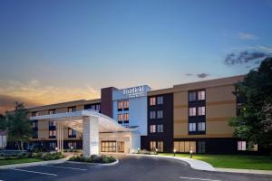 a rendering of a hotel with a parking lot at Fairfield Inn & Suites Atlantic City Absecon in Galloway