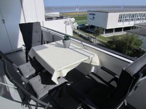 Balkoni atau teres di Haus Hanseatic, Wohnung 310