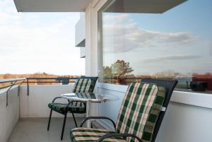 Μπαλκόνι ή βεράντα στο Haus Hanseatic, Wohnung 410