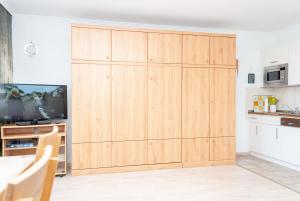 Kuchyň nebo kuchyňský kout v ubytování Haus Hanseatic, Wohnung 603