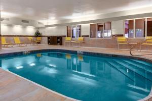 a large swimming pool in a hotel room at Fairfield Inn by Marriott Dothan in Dothan