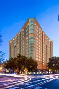 a large building with a street in front of it at Residence Inn by Marriott Sacramento Downtown at Capitol Park in Sacramento