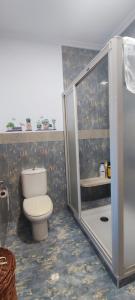 Las FraguasにあるCasa Angelaのバスルーム(トイレ、シャワー付)