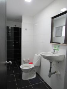 Koupelna v ubytování Hotel Murano Medellín