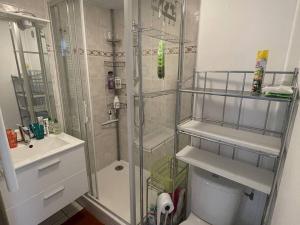 Kúpeľňa v ubytovaní Appartement 2 chambres au cœur du port, parking et piscine - FR-1-723-48