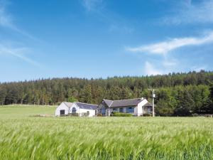 a house in the middle of a grass field at The Brae Steading in Fordyce