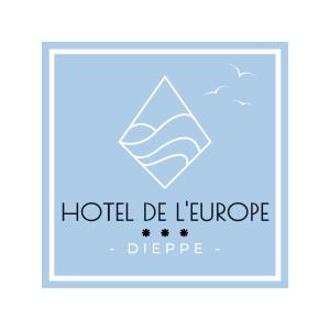ein Hotel de leeuvre Drop Logo in der Unterkunft Hotel de l'Europe in Dieppe