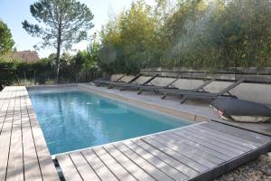 Basen w obiekcie Villa (Loft) à Villetelle, 20 mn des plages lub w pobliżu