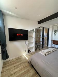 Voodi või voodid majutusasutuse Villa Corbelle - Grand Studio toas