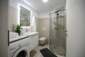 Ένα μπάνιο στο Apartment in Škofja Loka
