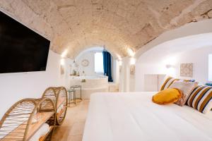 TV a/nebo společenská místnost v ubytování Apulia Charming Suites - Casa Lonfo Suite Sole