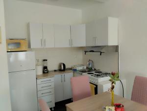 Kuchyň nebo kuchyňský kout v ubytování Apartman Lenka