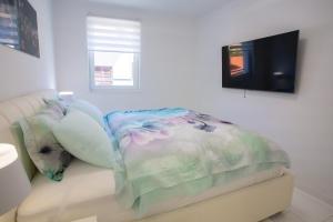 TV a/nebo společenská místnost v ubytování Apartman Pascal
