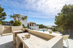 Ein Balkon oder eine Terrasse in der Unterkunft Villa Casiopea