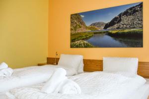 Voodi või voodid majutusasutuse Hotel Pazzola toas
