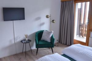 Voodi või voodid majutusasutuse Hotel Pazzola toas