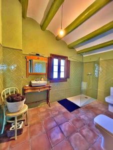Koupelna v ubytování Casa Rural Cal Casetó