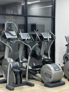 Fitness centrum a/nebo fitness zařízení v ubytování NB Hotel&Spa