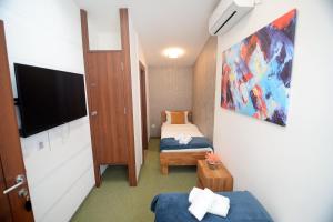 TV a/nebo společenská místnost v ubytování Apartmani Čarolija