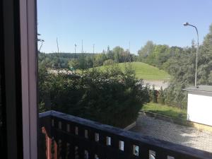 Balkón nebo terasa v ubytování Penzion Nová Ves
