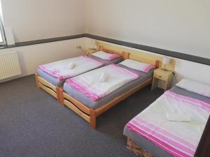 Postel nebo postele na pokoji v ubytování Penzion Nová Ves