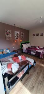 A bed or beds in a room at Chris rooms