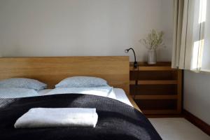 Posteľ alebo postele v izbe v ubytovaní Klimatyczny Apartament Alicante