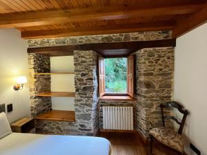 Cama o camas de una habitación en Casa Rural O Vilar