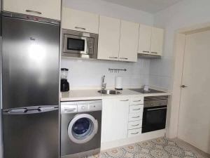 A kitchen or kitchenette at El ron ron de Fuerte