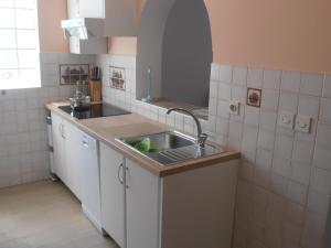 Kuchyň nebo kuchyňský kout v ubytování Apartment Steblaj