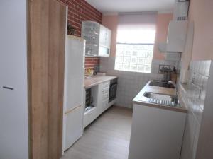 Kuchyň nebo kuchyňský kout v ubytování Apartment Steblaj