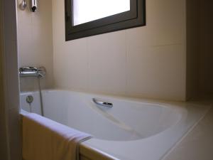 Koupelna v ubytování Hostal Badaloní