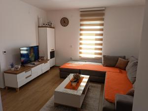 TV tai viihdekeskus majoituspaikassa Apartman Meseceva dolina