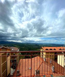 a view from the balcony of a building at Appartamento al Centro Storico di San Marino in San Marino