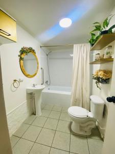 塔尔塔尔Casa Nórdica的带马桶、水槽和浴缸的浴室