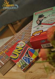 two boxes of cereal sitting on top of a table at Happy Dwellers in Marilao