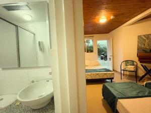 Koupelna v ubytování Hotel Campestre Villa Mary