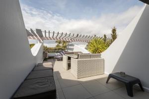 Balkon lub taras w obiekcie appartement village naturiste port ambonne
