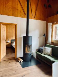 Posezení v ubytování Chalet Amwäg