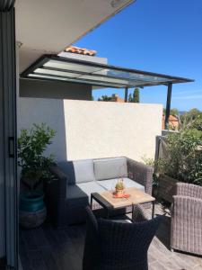 Balkón alebo terasa v ubytovaní Appartement T3 à 2mn de la Plage