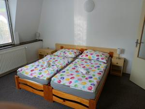 Postel nebo postele na pokoji v ubytování Penzion Nová Ves