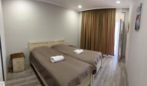 Voodi või voodid majutusasutuse Hotel Vardzia Terrace toas