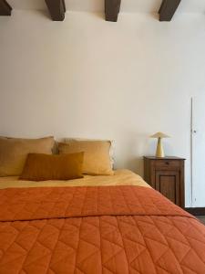 Posteľ alebo postele v izbe v ubytovaní Auberge du Boisné