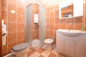 Koupelna v ubytování Apartments Tereza
