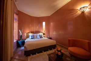 Postel nebo postele na pokoji v ubytování Riad Livia Marrakech - Adults Only