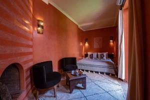 Postel nebo postele na pokoji v ubytování Riad Livia Marrakech - Adults Only