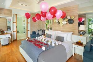 A seating area at Aleva Villa Seminyak by Ini Vie Hospitality