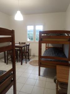 Postel nebo postele na pokoji v ubytování Ti'Kratèr Chambres d'hôtes